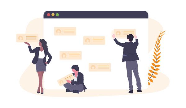 illustrazione profili clienti di marketing digitale