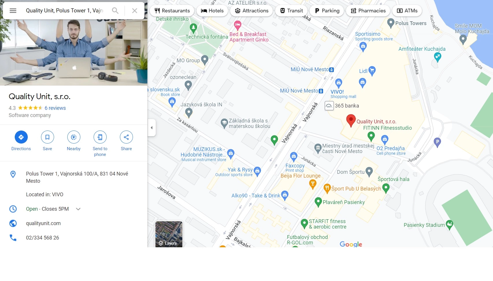 Quality Unit - Posizione Google Maps