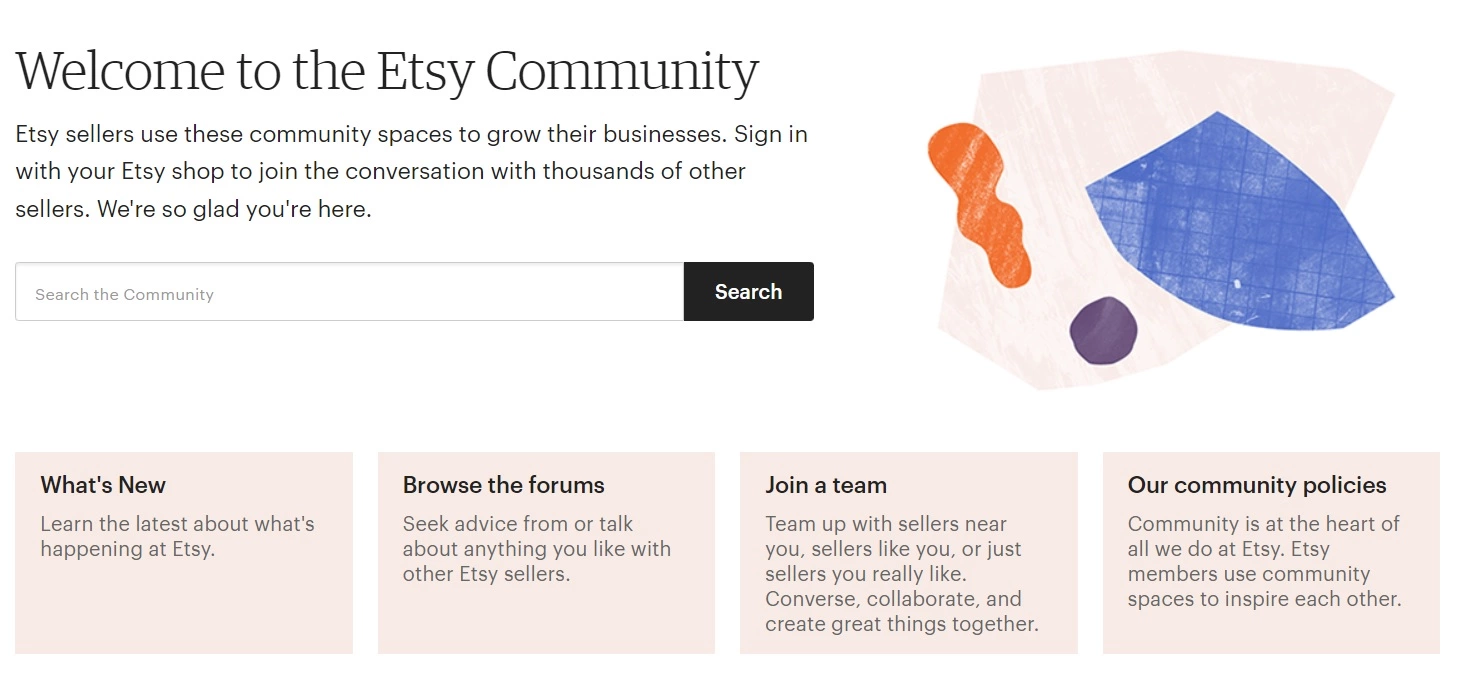 Unisciti alla comunità Etsy