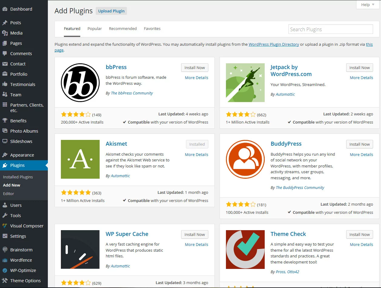 Controlla sempre la funzionalità del plugin WP