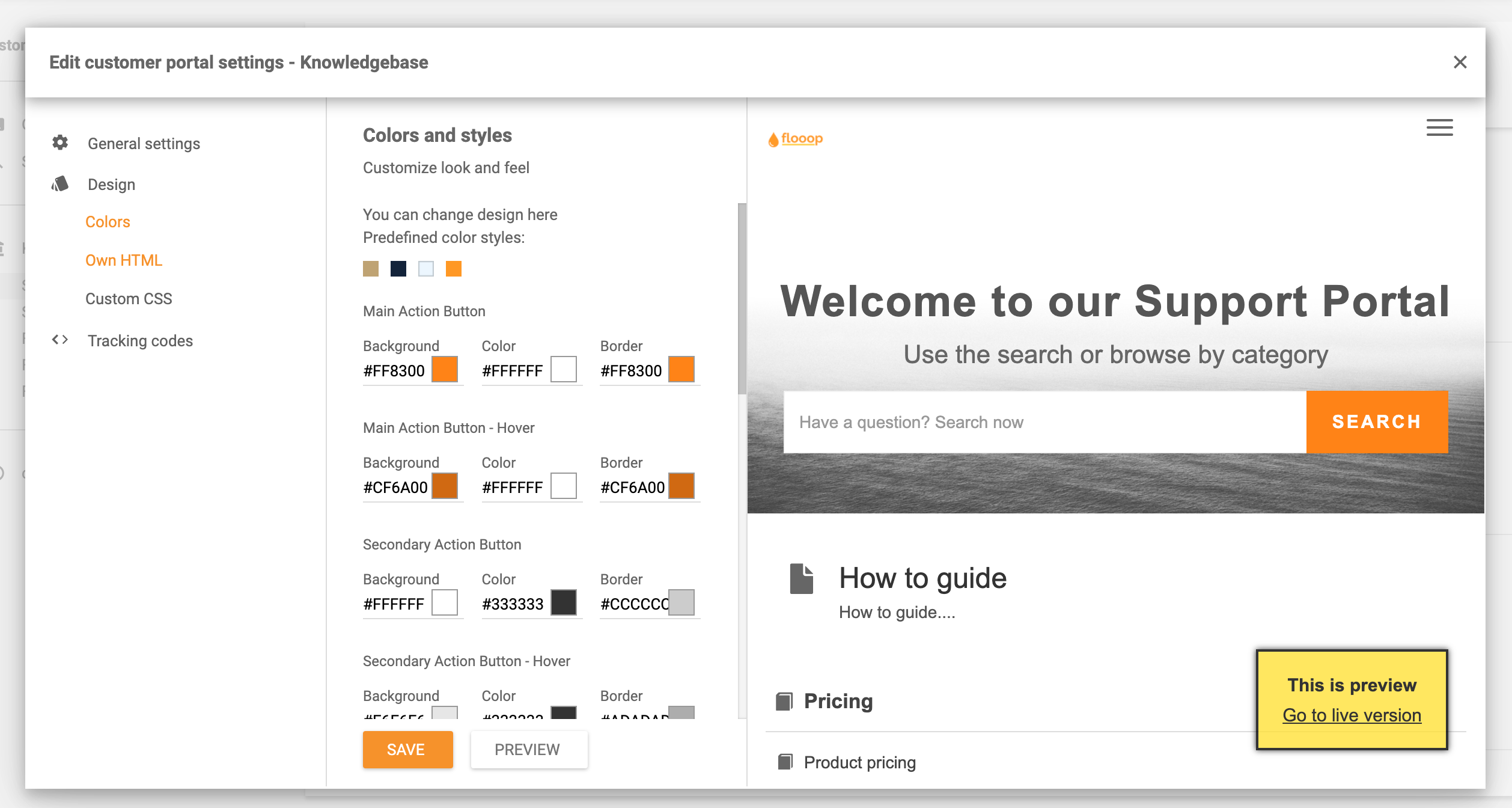 Personalizza il software forum in LiveAgent