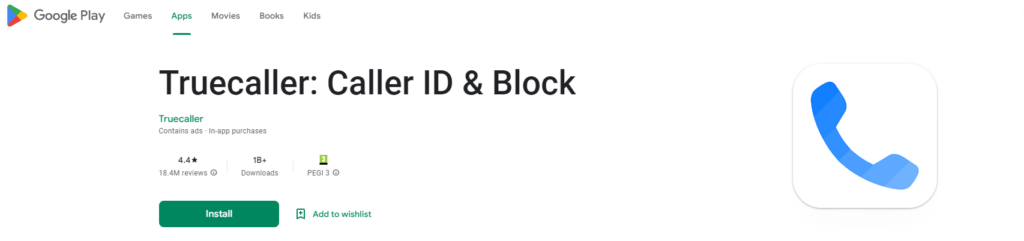 Sito web Truecaller: Caller ID & Block Google Play