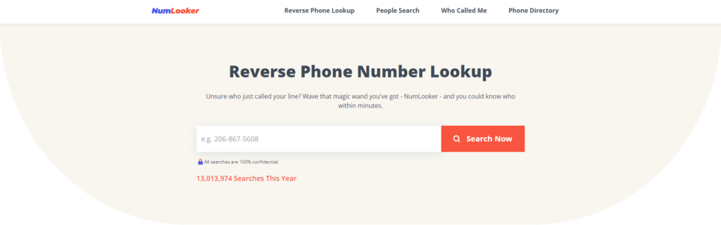 Homepage di NumLooker
