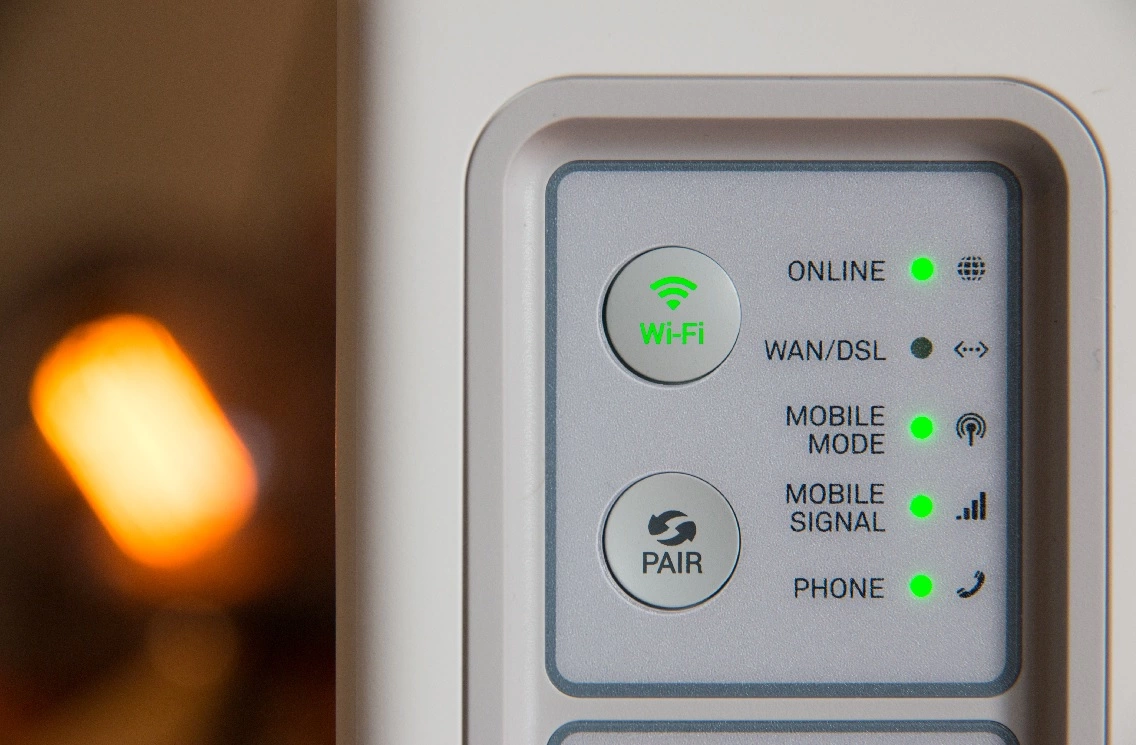 Primo piano del router