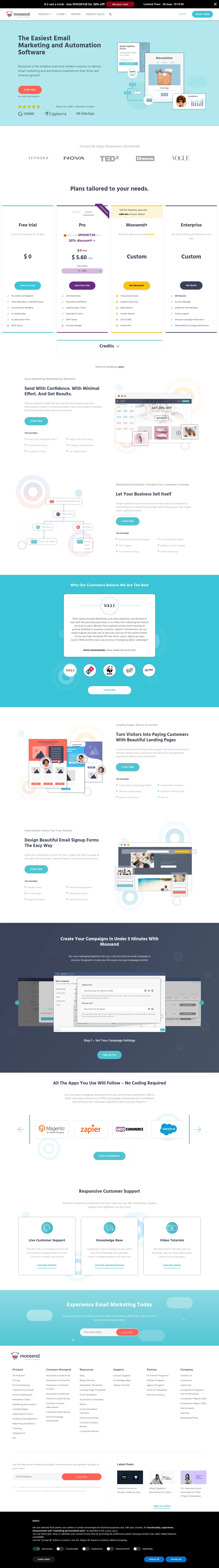 Contatti Help Desk Moosend