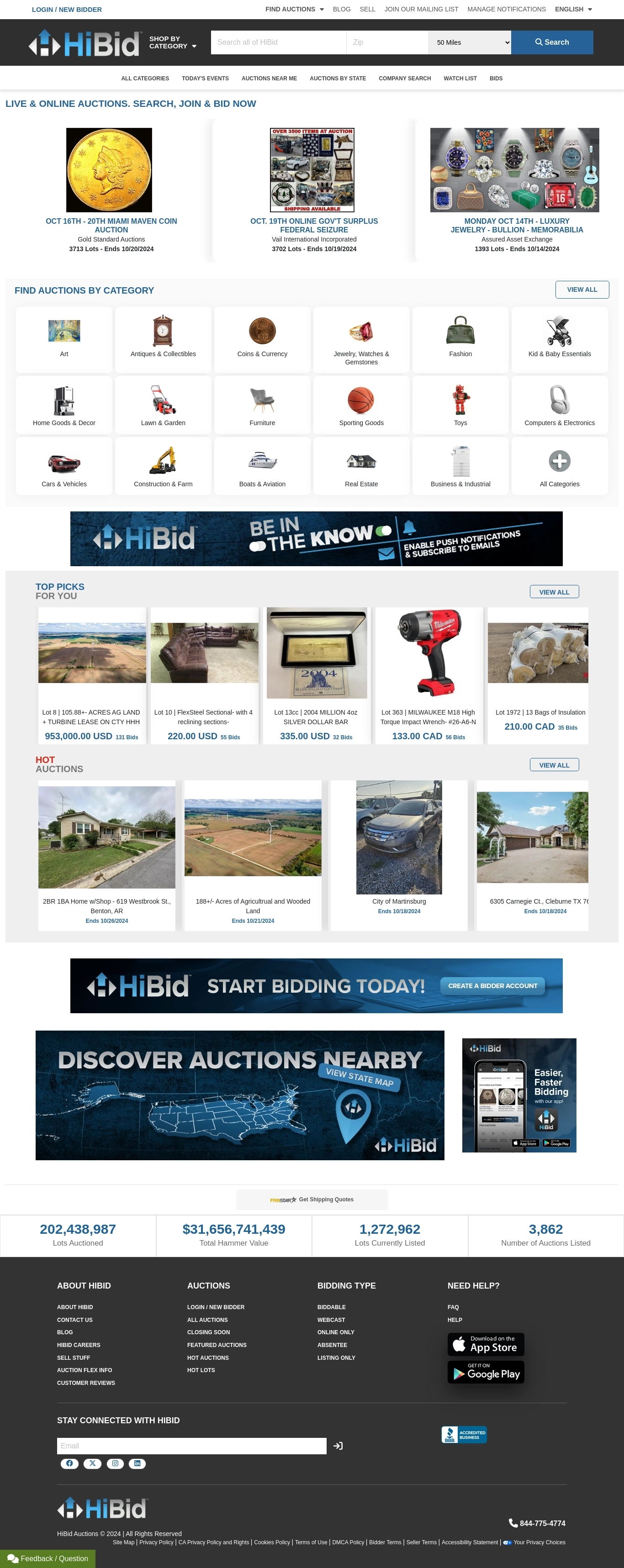 Contatti dell'assistenza HiBid