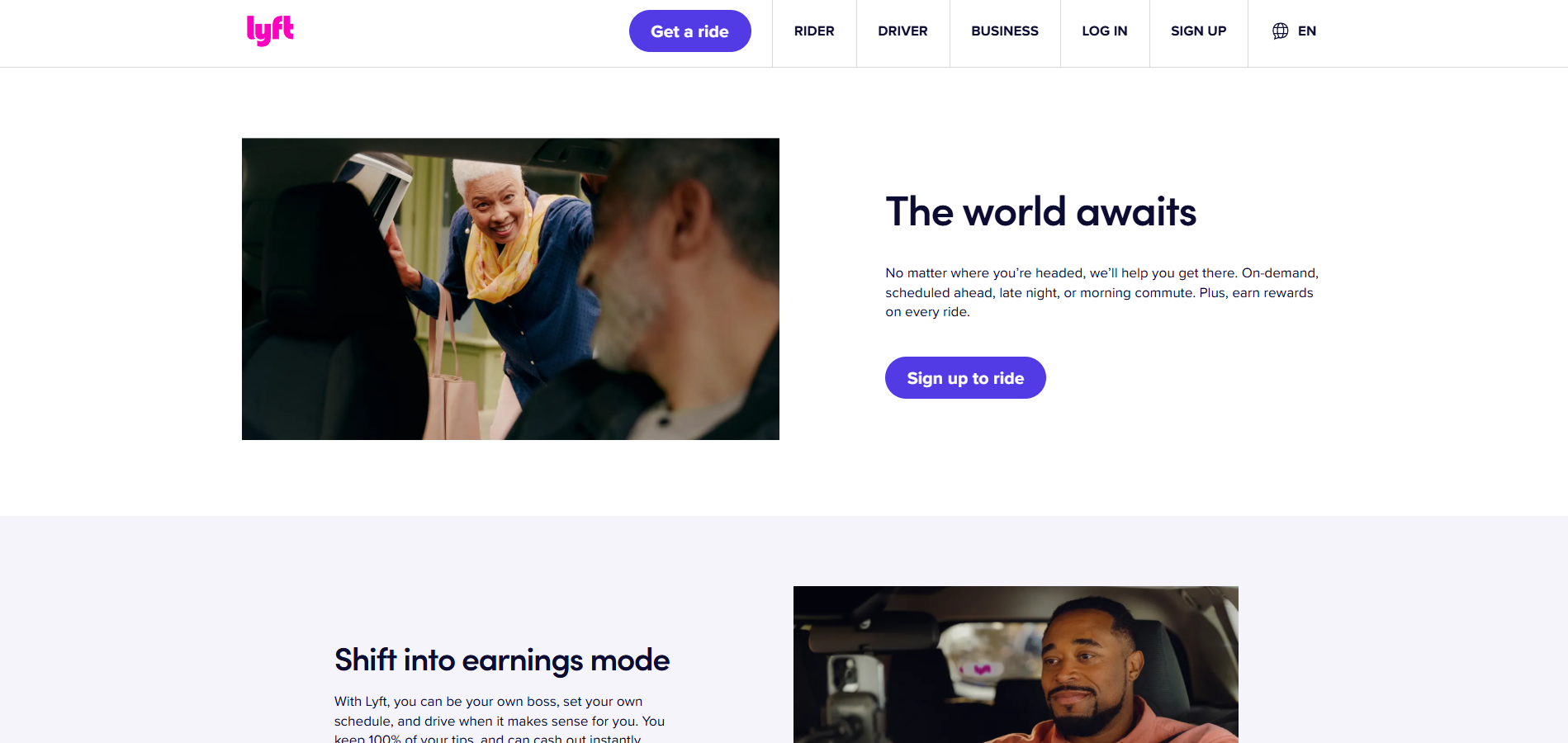 Contatti dell'Help Desk di Lyft