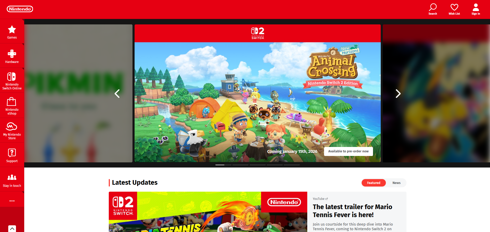 Contatti Nintendo Help Desk