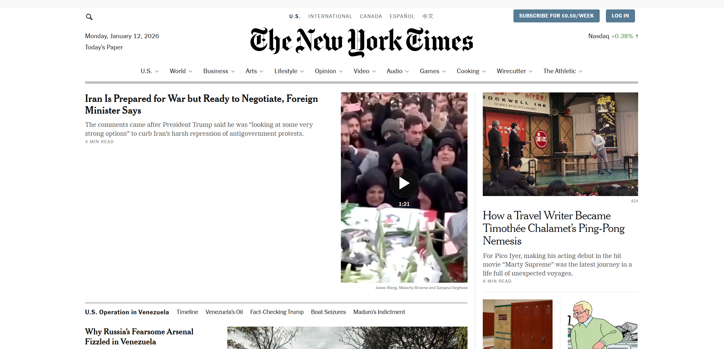 I Contatti dell'Help Desk del New York Times