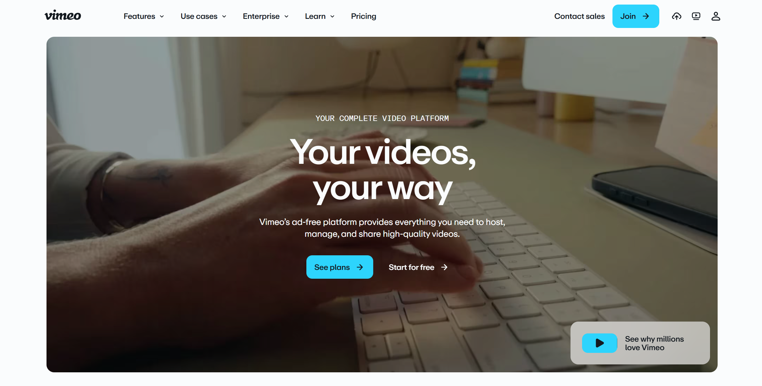 Contatti dell'Help Desk di Vimeo