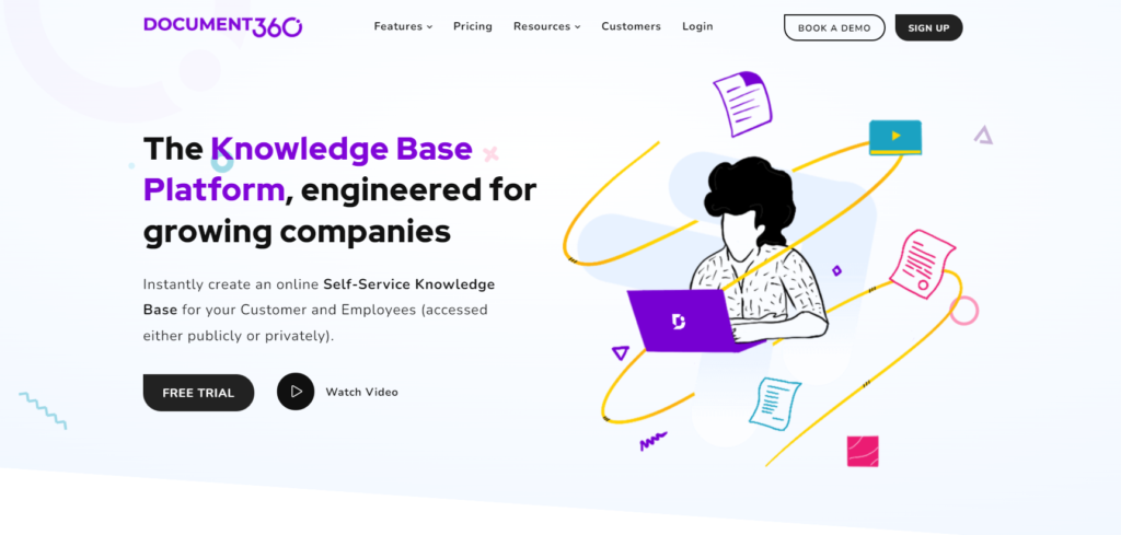 Home page Document360