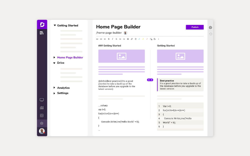 Software Document360 che fornisce soluzioni di knowledge base