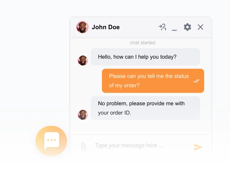 Il widget di live chat più veloce di LiveAgent per vendite e supporto