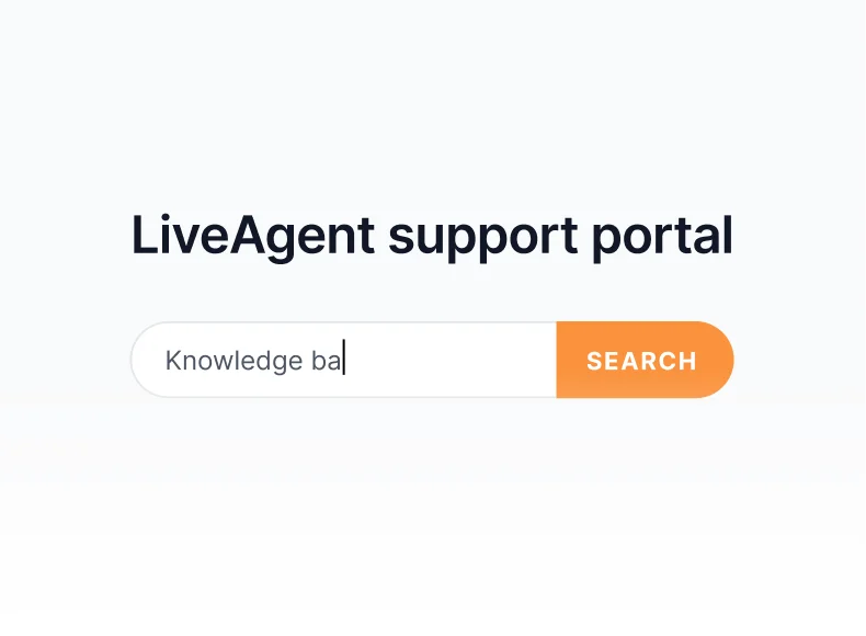 Knowledge base di LiveAgent con articoli, guide e portale FAQ