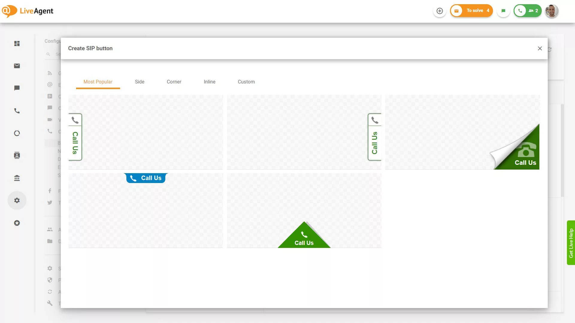 Galleria pulsanti di chiamata