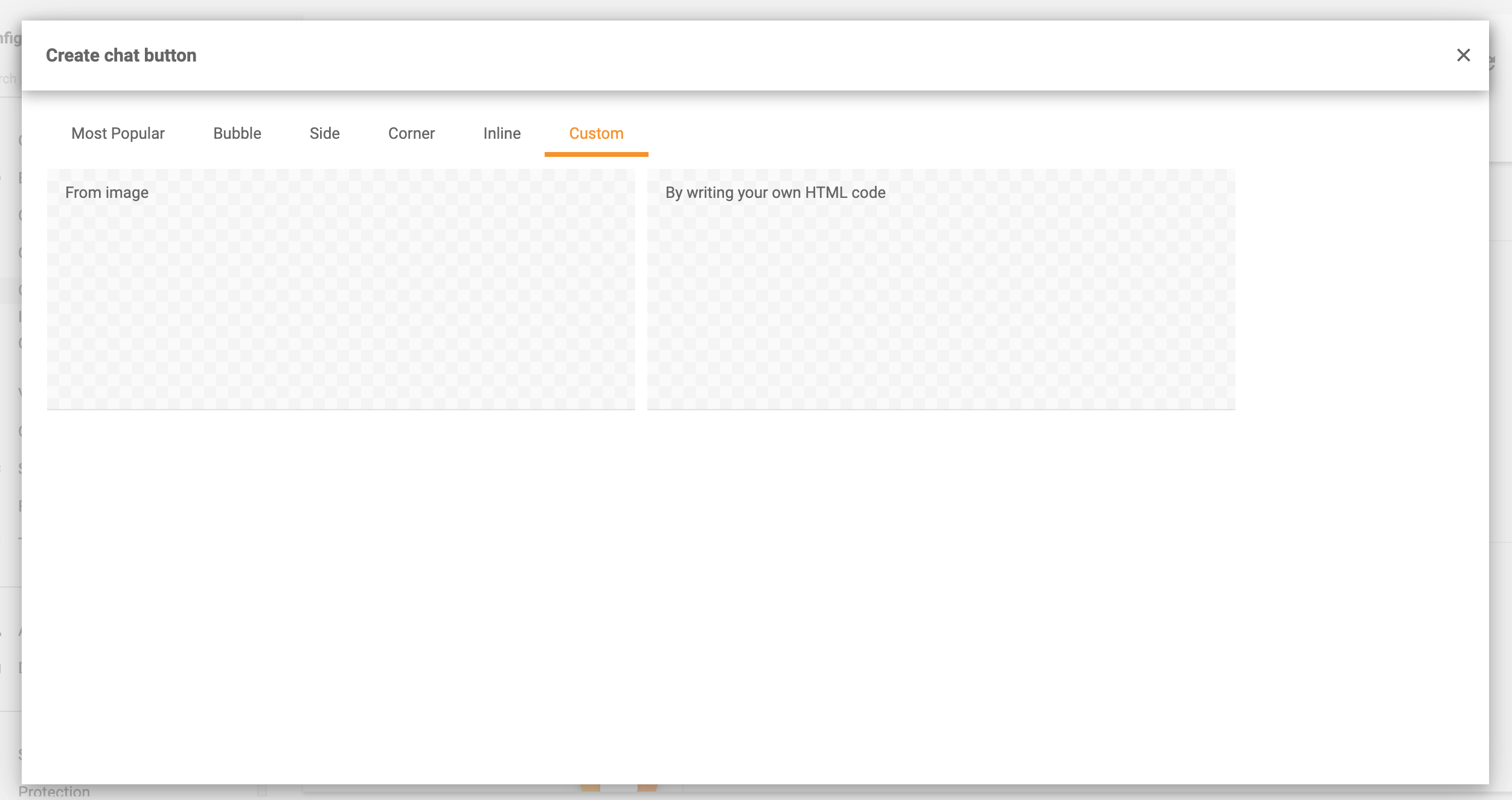 Pulsante chat personalizzabile LiveAgent