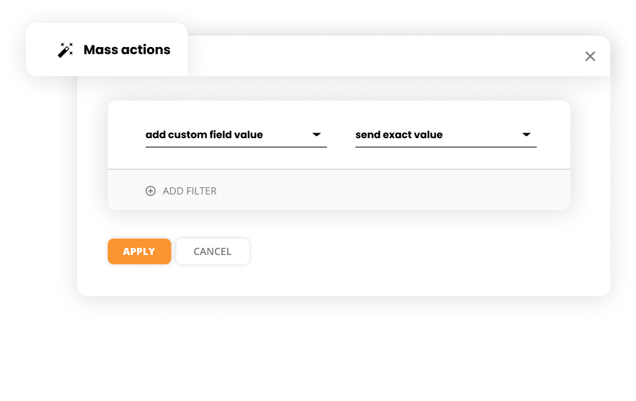 Mockup azioni di massa