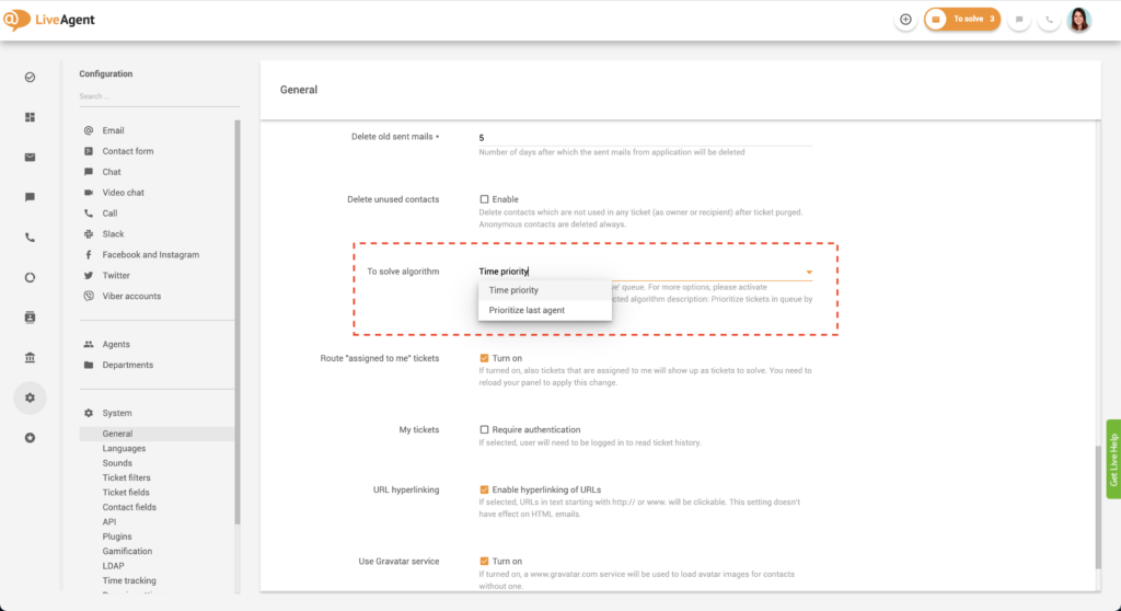 Impostazioni priorità Da Risolvere