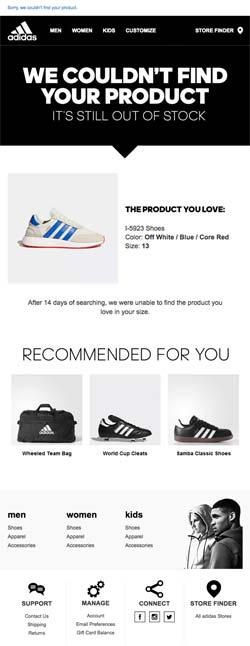 Personalized ecommerce service example