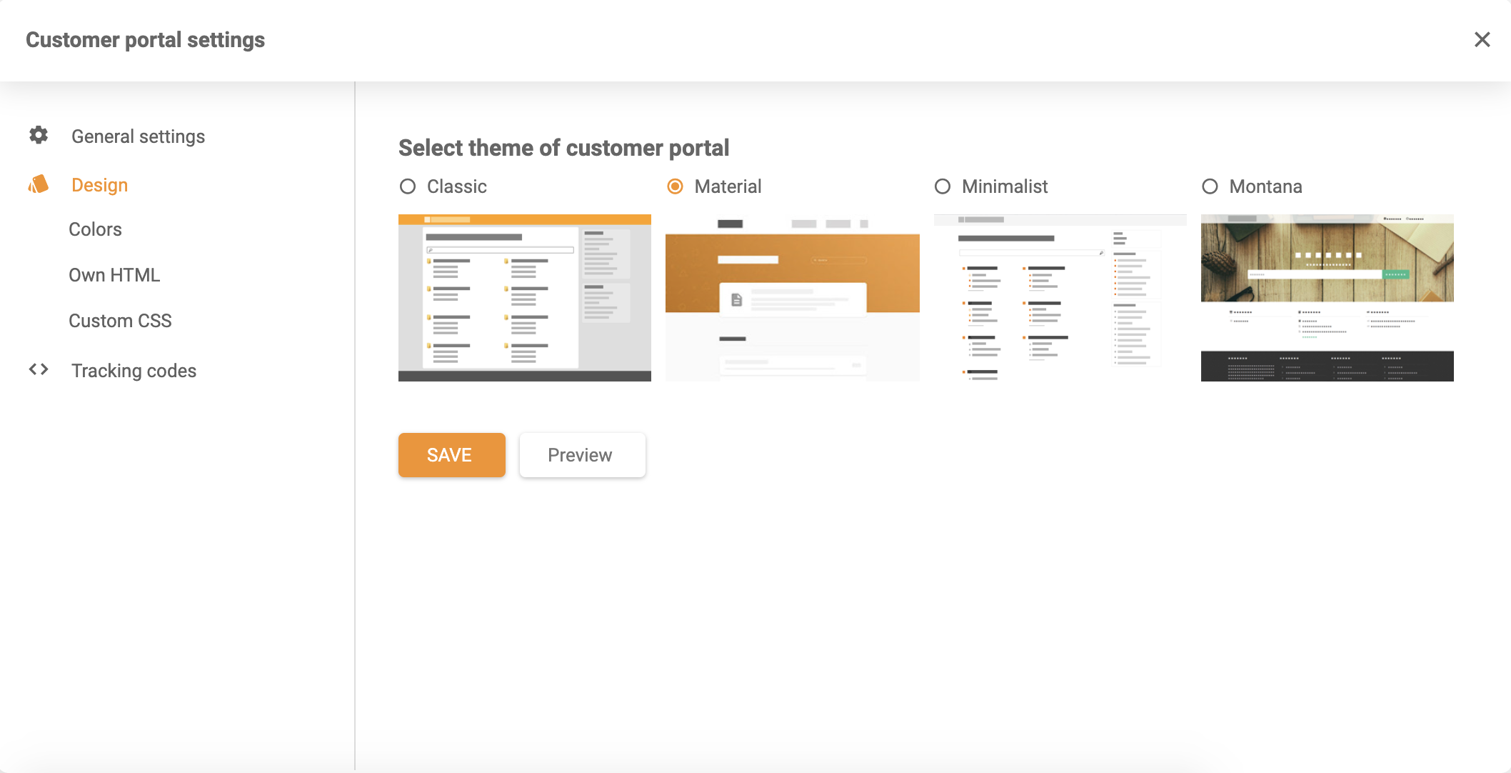 Opzioni Tema Knowledge Base