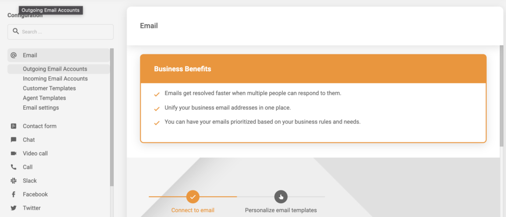 Integrazione email con LiveAgent