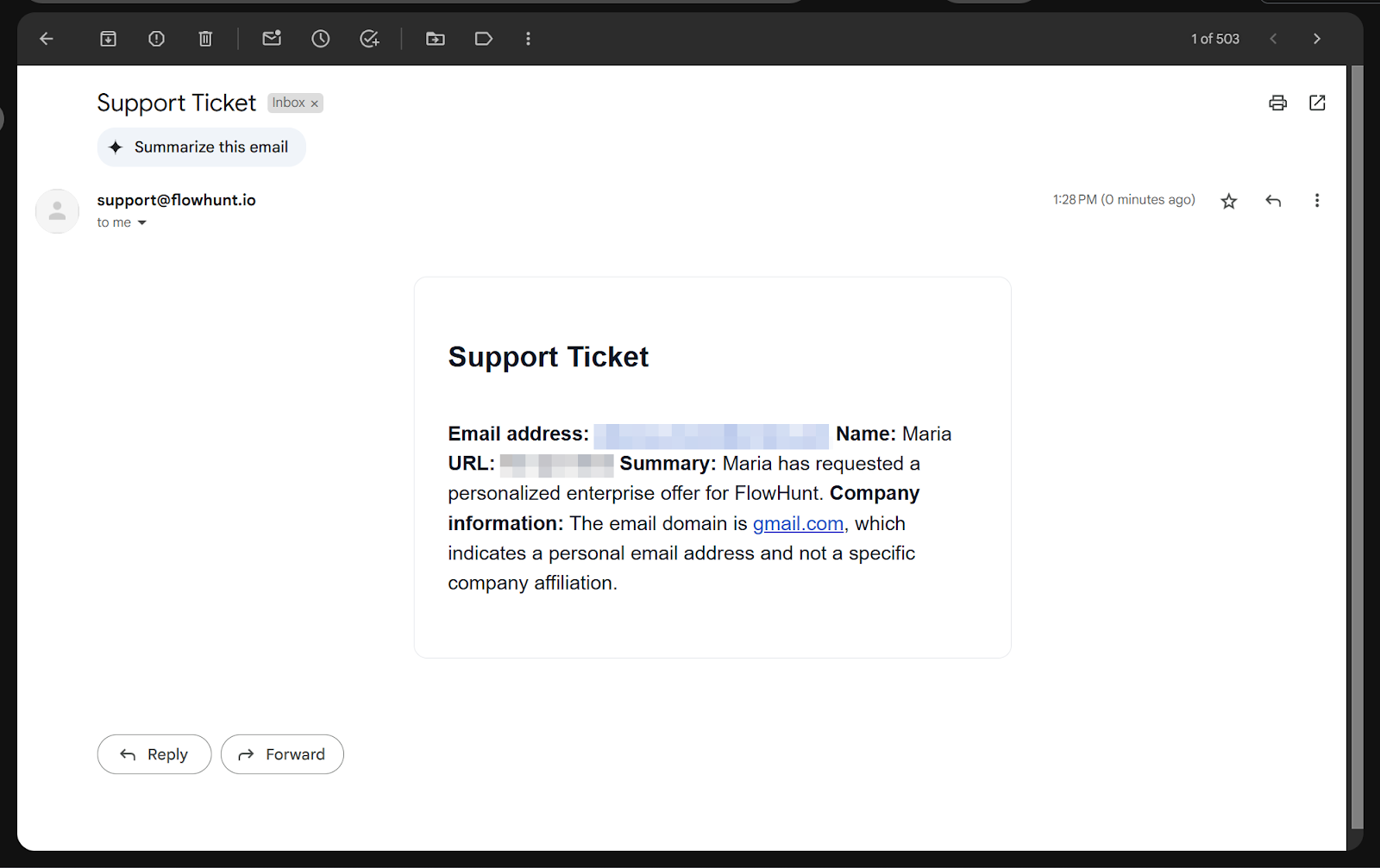 Notifica di Lead da FlowHunt Chatbot