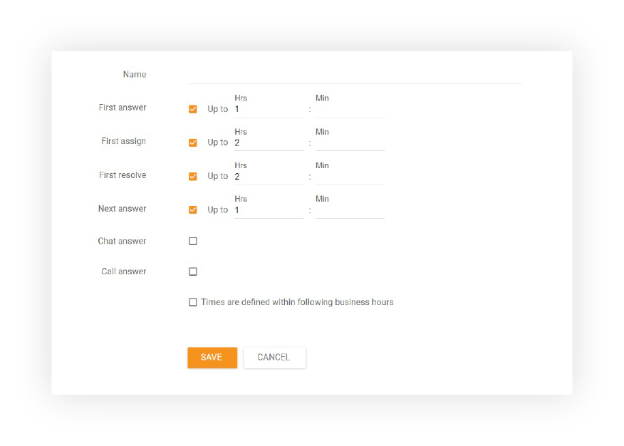 Livello SLA in LiveAgent