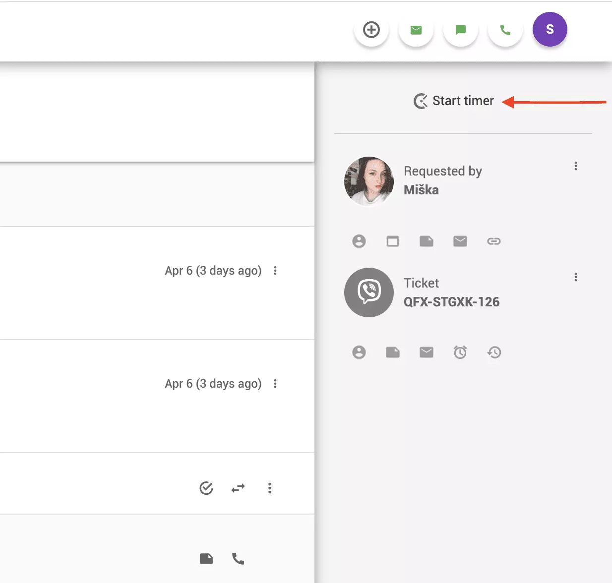 Timer Clockify nel ticket LiveAgent