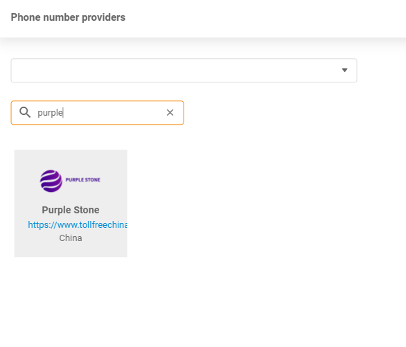 Provider Purple Stone