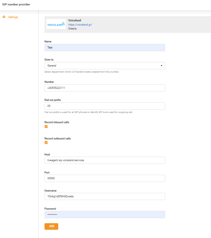 Credenziali Voiceland