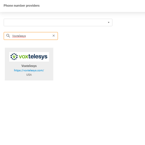 Provider Voxtelesys