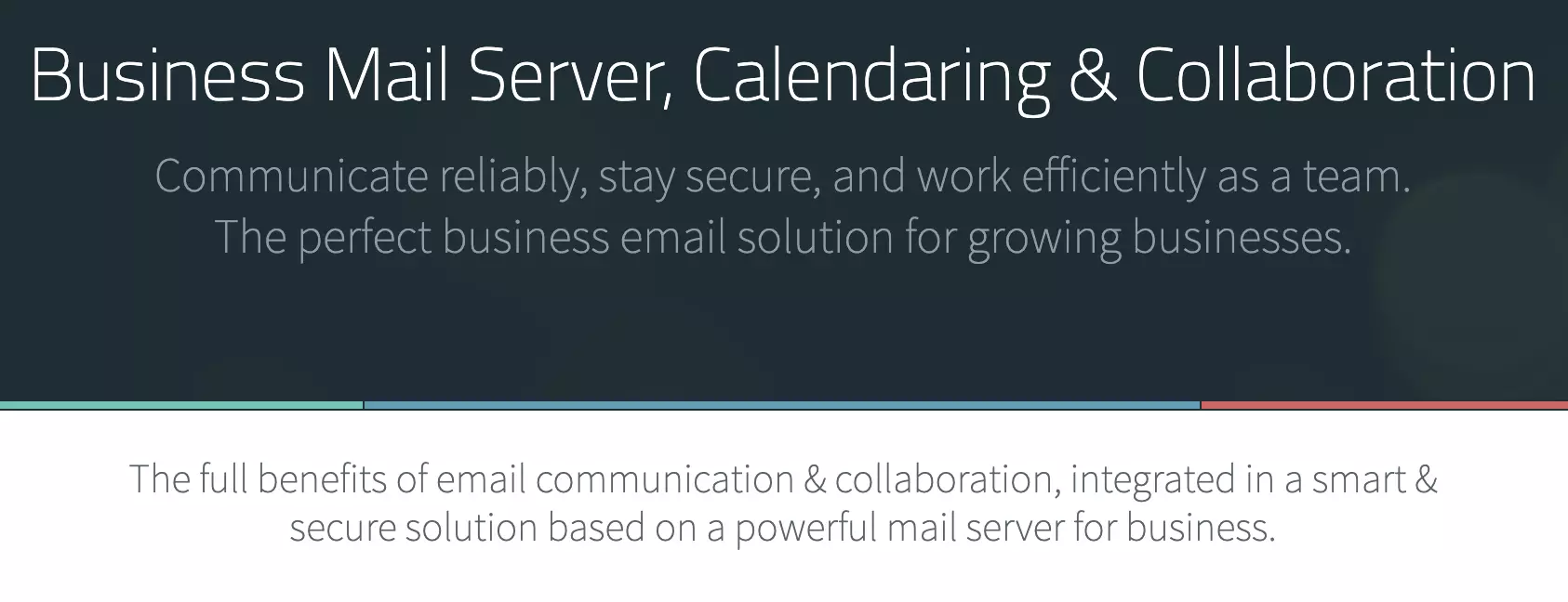 Sito web di Axigen con informazioni sul software