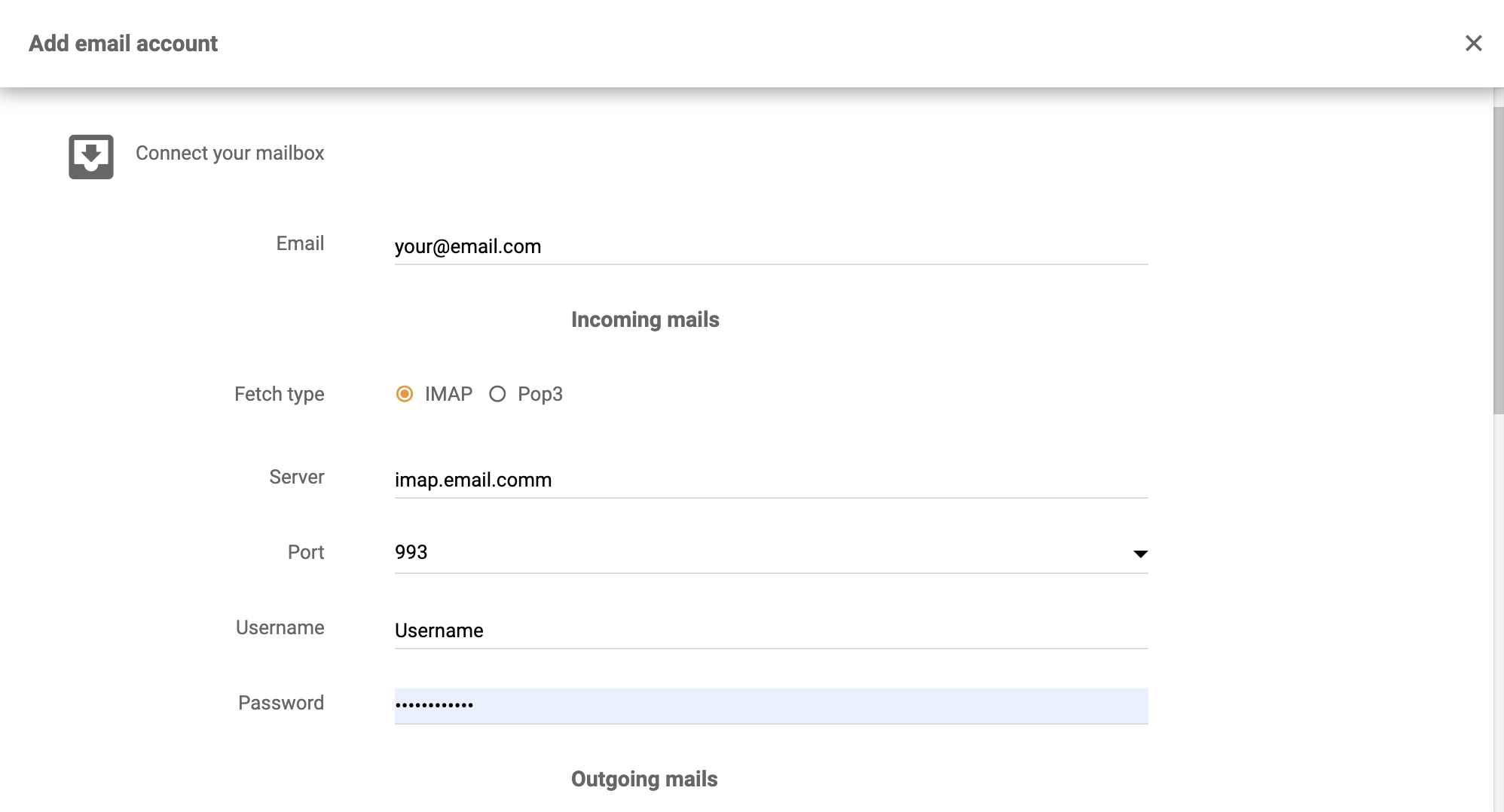 Configurazione dell'integrazione MeTA1 LiveAgent