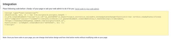 Codice integrazione BigCommerce