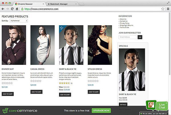 Integrazione livechat CoreCommerce LiveAgent