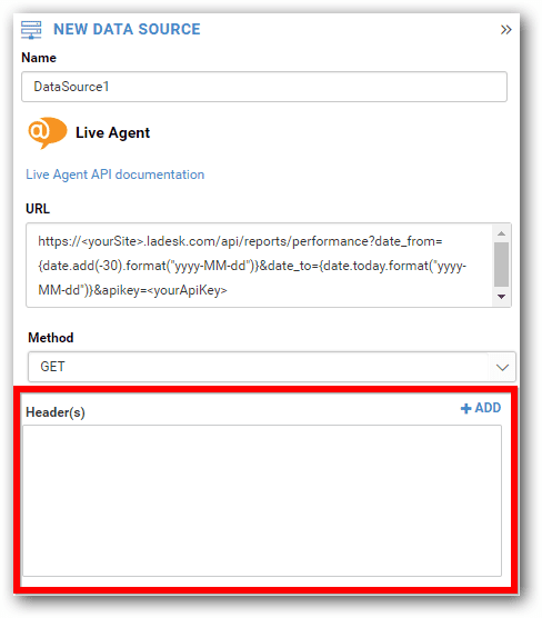 Informazioni di intestazione Bold BI