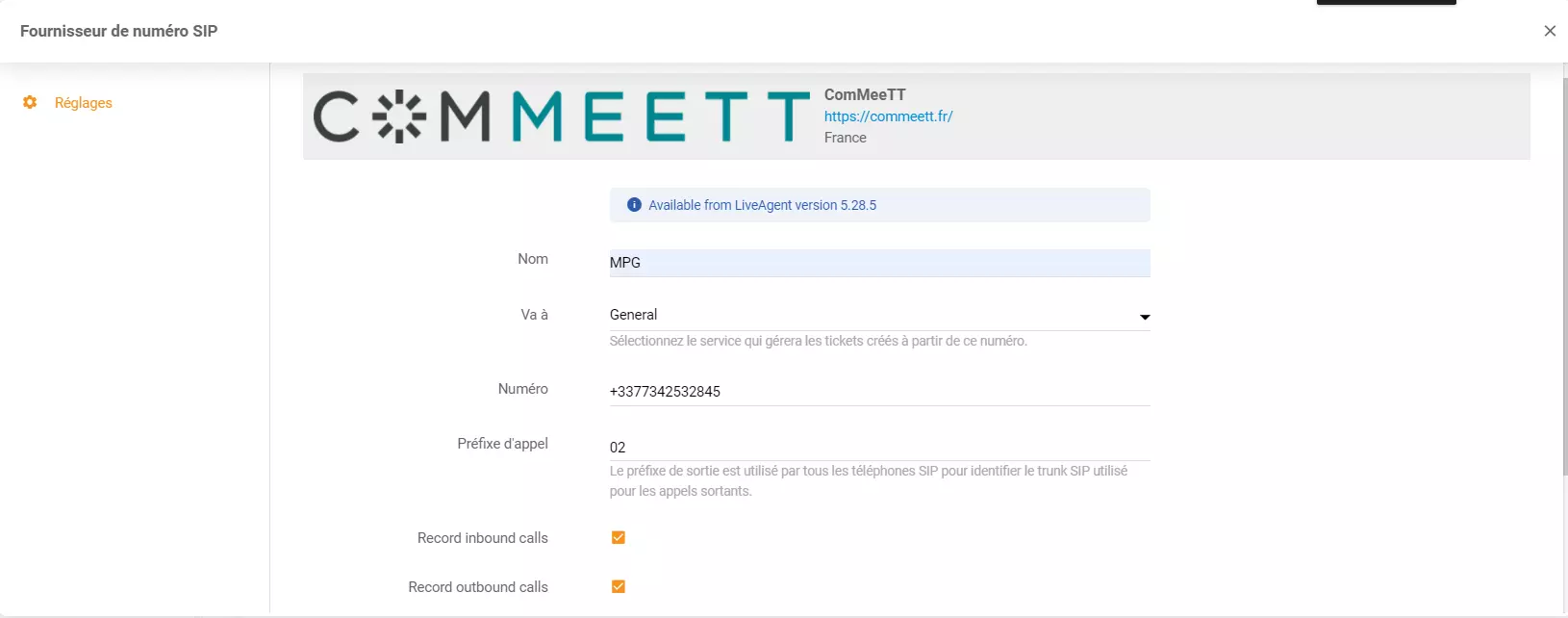 Credenziali ComMeeTT