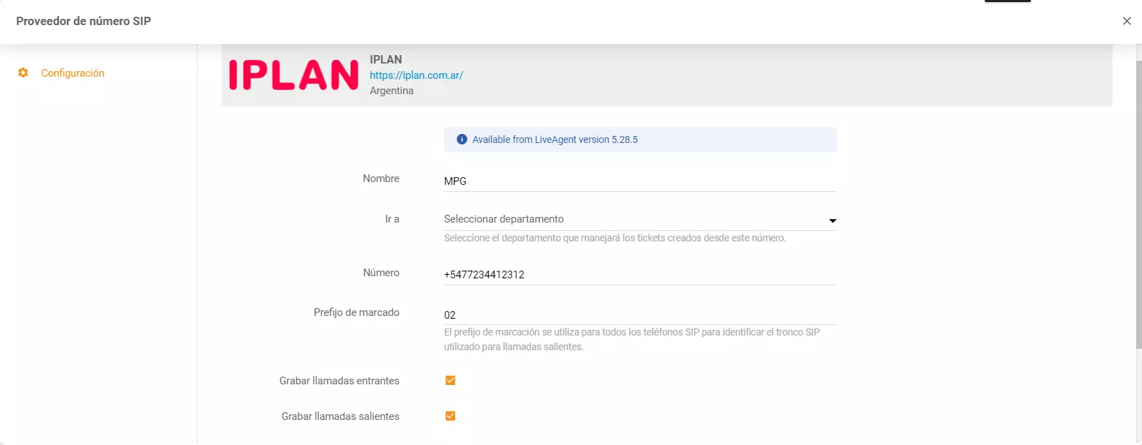 Inserisci le credenziali di iPlan