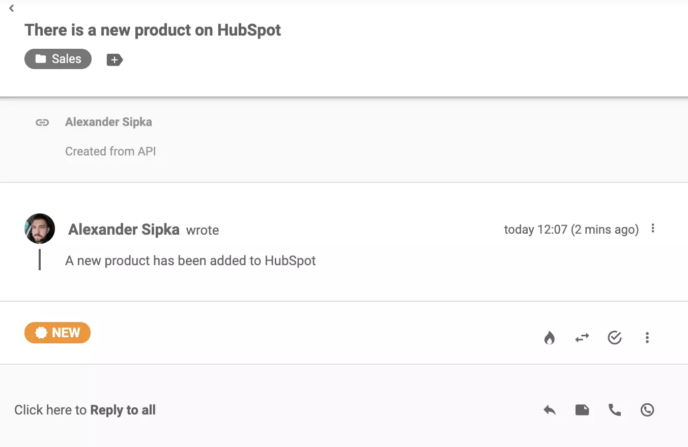 Un nuovo ticket in LiveAgent