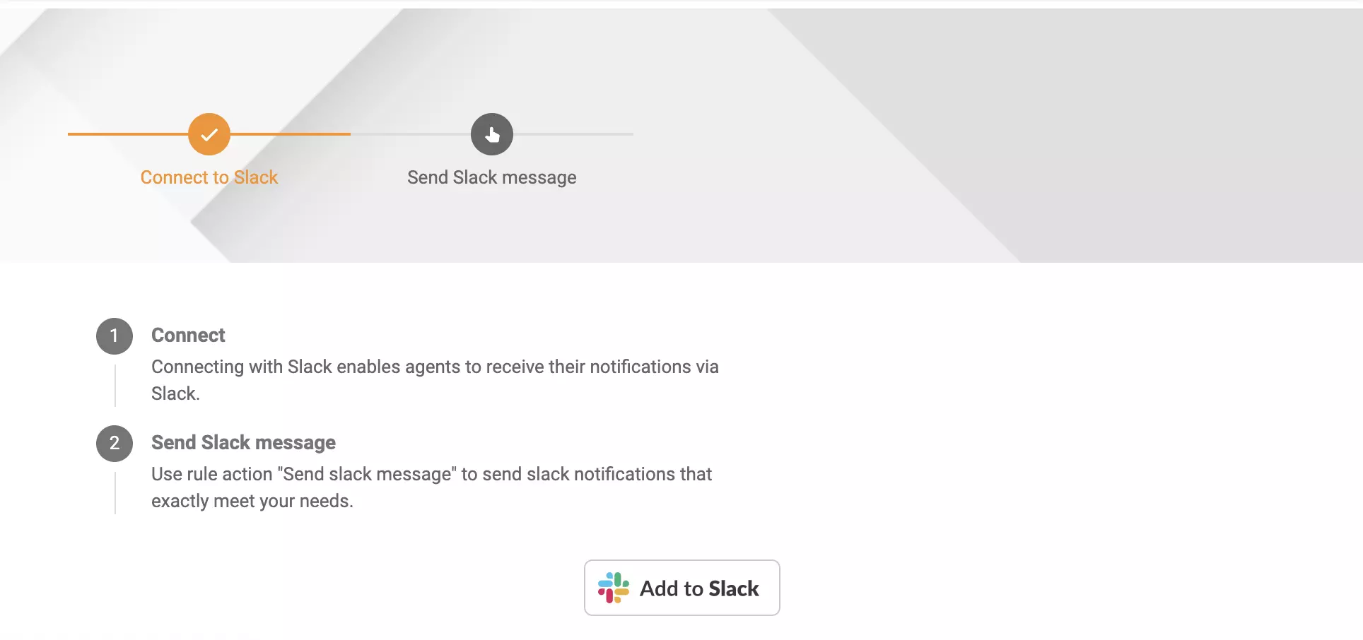 Canale Slack nella sezione di configurazione di LiveAgent
