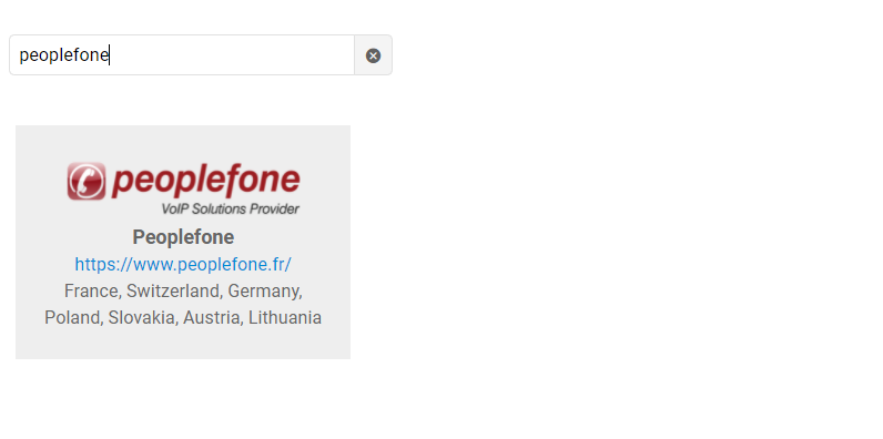 Seleziona Peoplefone