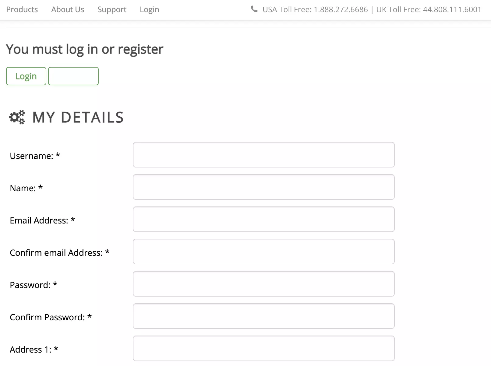Modulo di registrazione SendMyCall