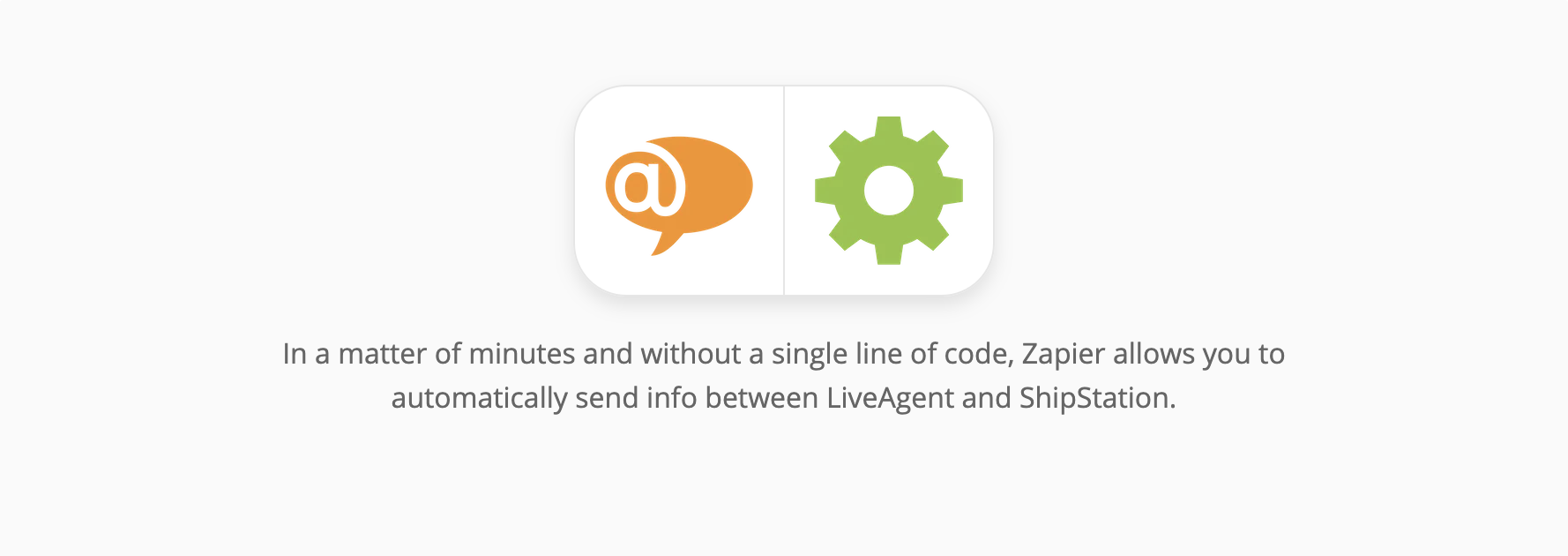 Pagina di integrazione LiveAgent e ShipStation su Zapier