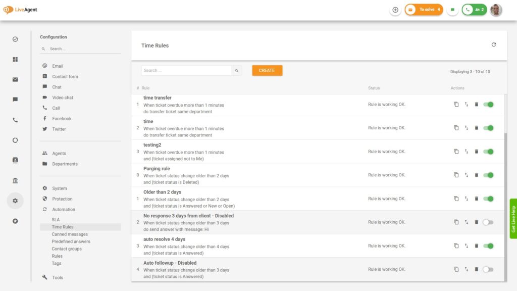 Regole di automazione per migliorare la produttività