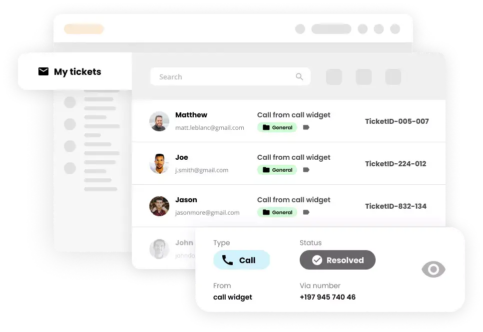 Funzione Ticketing nel software Help desk - LiveAgent