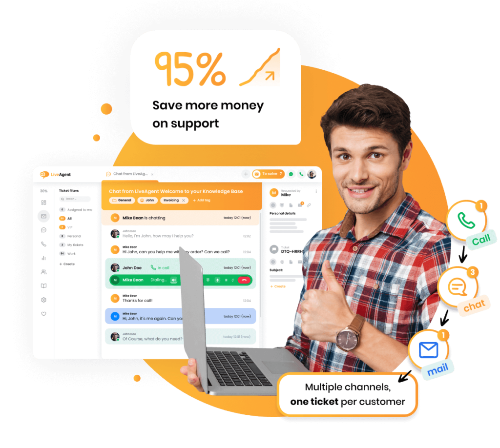 La live chat aumenta la soddisfazione dei clienti del 73% e le conversioni del 40%
