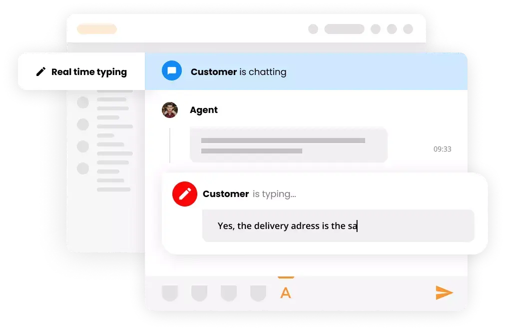 Visualizzazione della digitazione in tempo reale