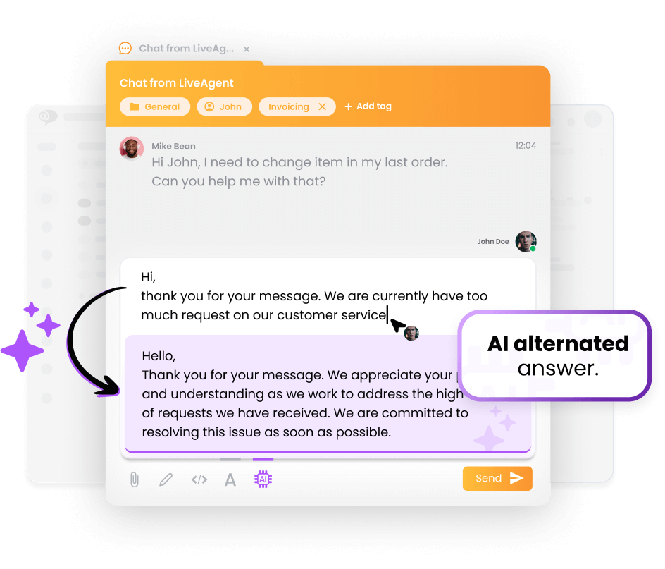 Assistente IA di LiveAgent