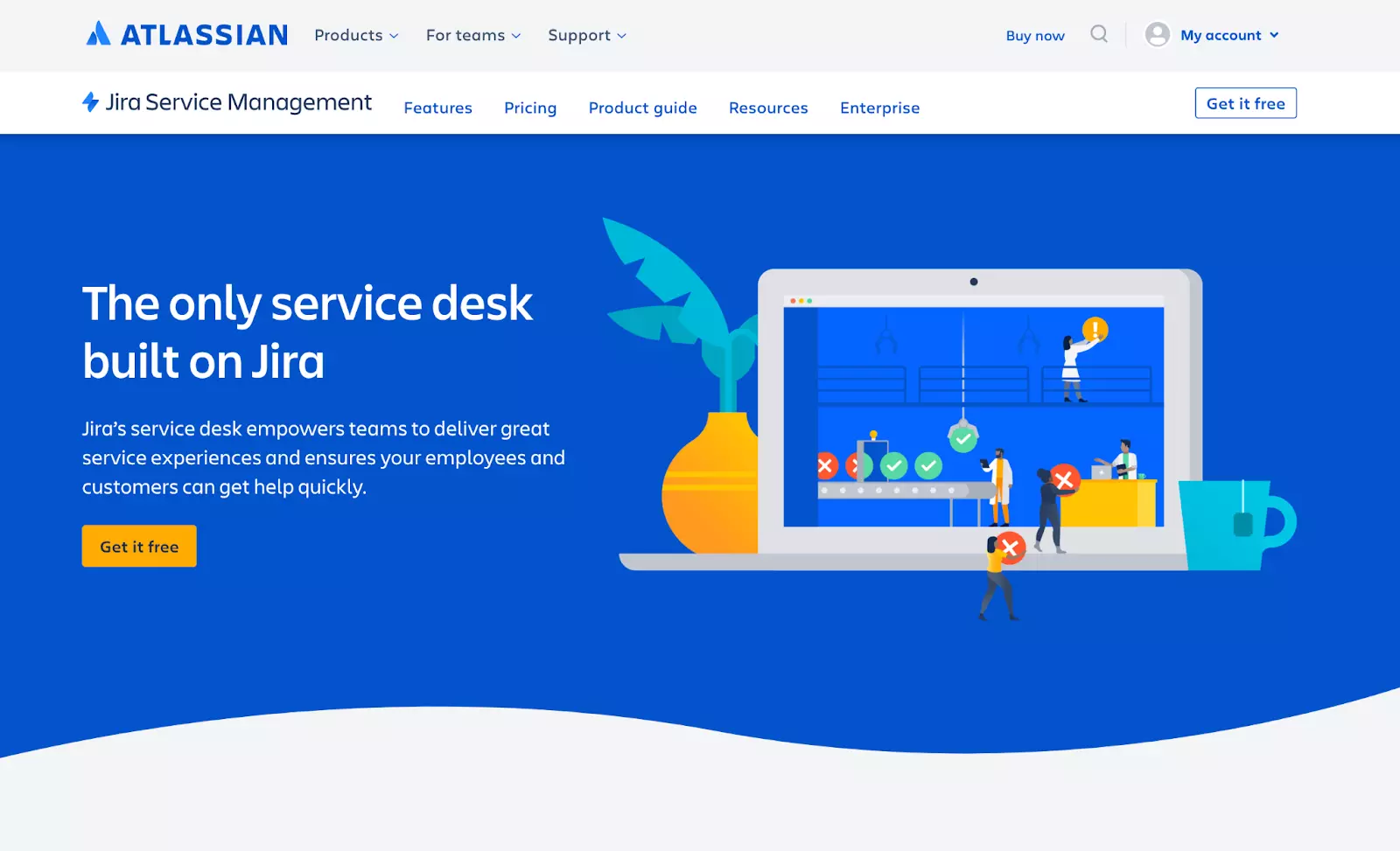 Homepage del sistema di ticketing Jira