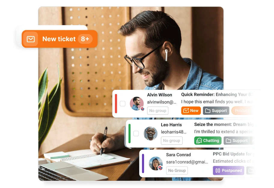 Software di ticketing con agenti IA